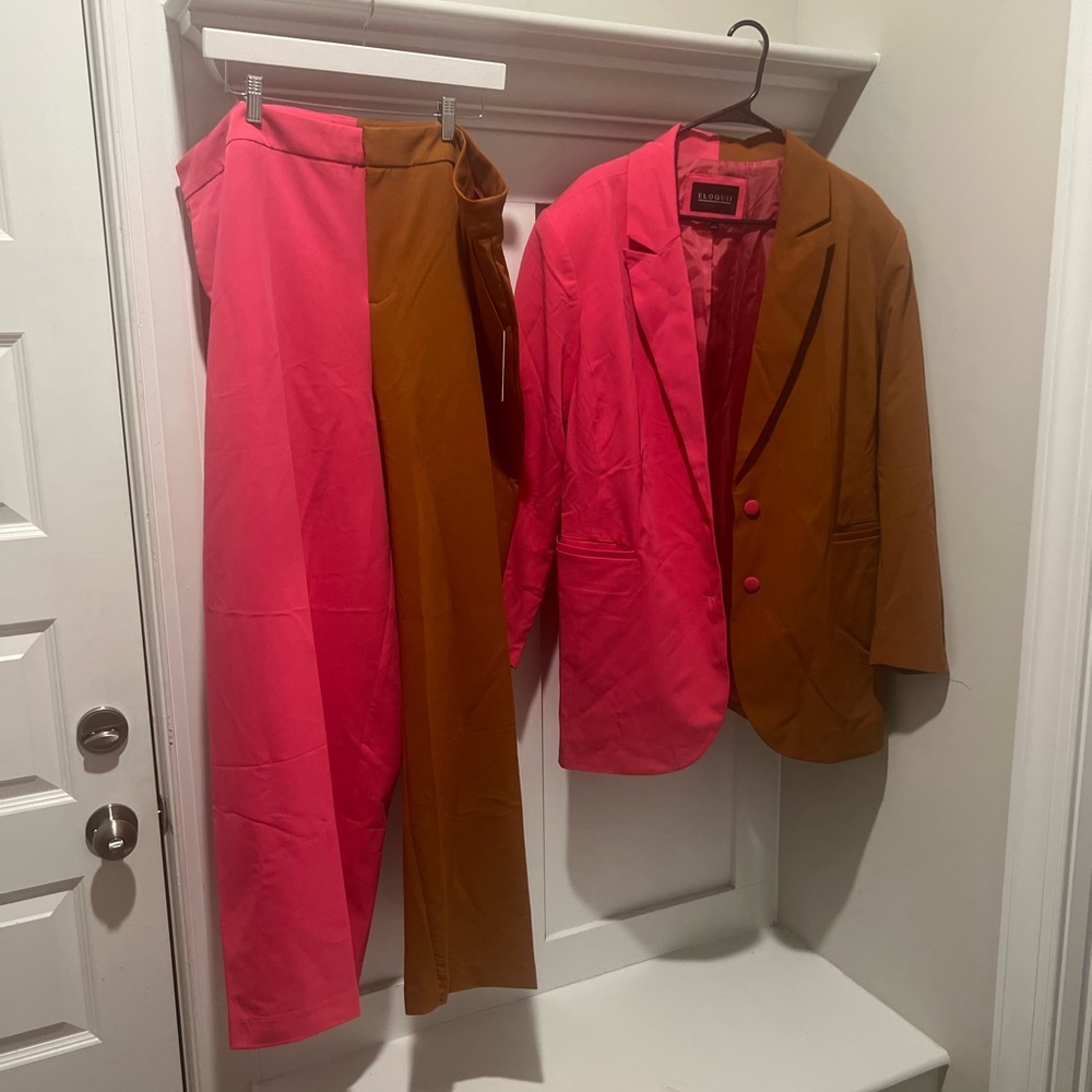 NWT Eloquii Colorblock Blazer & Pant